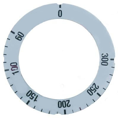 Knebelsymbol silber Thermostat T.max. 300°C
60-300°C Drehwinkel 270° AD ø 63mm ID ø 45,5mm