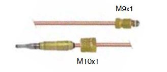 Thermoelement SIT 
M9x1 - L 600mm
mit Anschluss M10x1 - Modell T46 48"
für Zündbrenner Robertshaw Modell 9B
für Gasventil Unitrol 7000