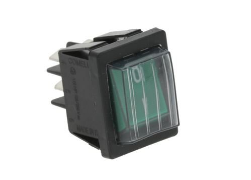 Schalter 22 x 30 , Grün-Gummi , 0-1
mit Signalleuchte und Schutzkappe
2-POLIG GRÜN 16A 250V
max. Temperatur 120°C