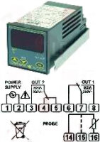 THERMOSTAT  DIGITALE ON-OFF 12/24V
2 uscite 2 uscite...