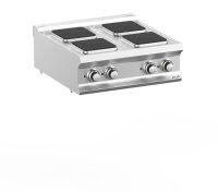Elektroherd Aufsatzgerät 4 Kochplatten quadratisch