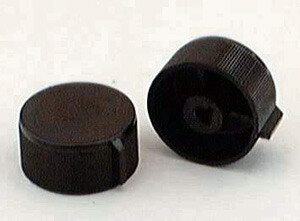 Knebel Schalter Nullstrich ø 45mm Achse ø 6x4,6mm
Abflachung oben schwarz  rund