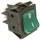 Schalter 22 x 30 , Grün , Ein-Aus 
P44, 2-polig, 16A/ 250V
mit Signallampe
Serigraphie 0 - I
Temperatur max 120°C