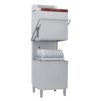 Haubenspülmaschine, Körbe 600x500 mm + Softener kontinuierlich + Dampfkondensator-Wärmerückgewinnung "Full Hygiene"