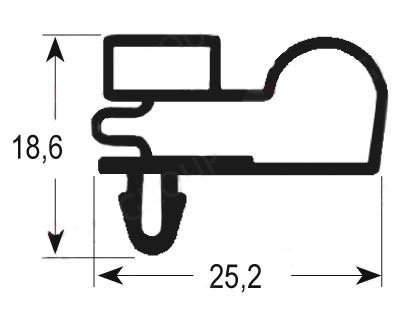 Schubladendichtung für Biertresen F1BL
oben - klein / 500x325 mm